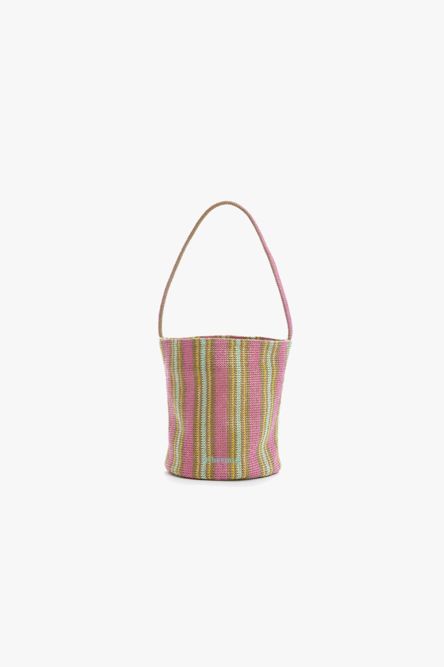 [김성은 x RHEEMIN] ORIEN RATTAN STRIPE - PINK+MINT Stripe (MINI)